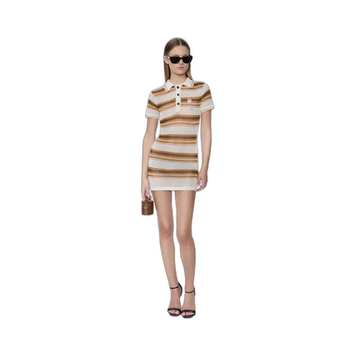 Women - Ma Stripe Polo Mini Dress - Alabaster