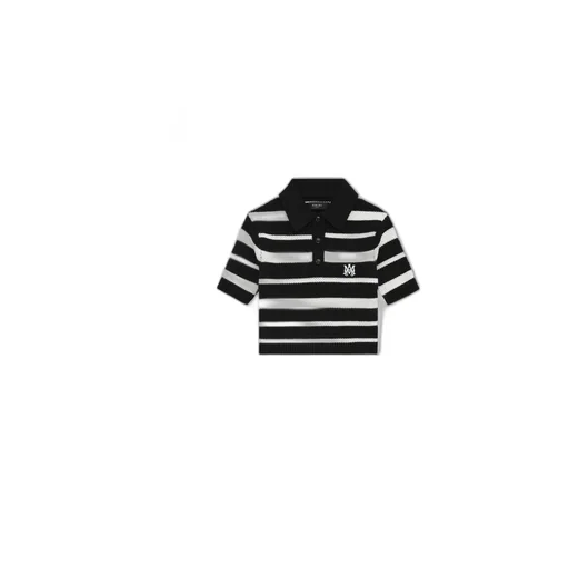Women - Ma Striped Polo - Black