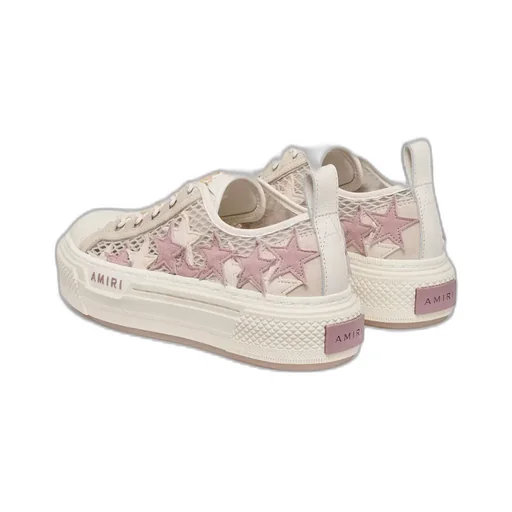Women - Mesh Stars Court Low - Alabaster