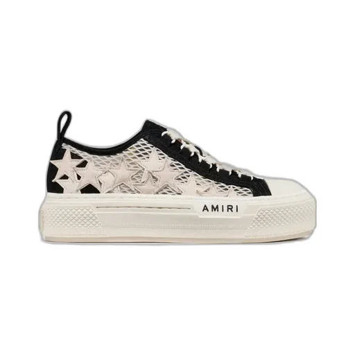 Women - Mesh Stars Court Low - Black