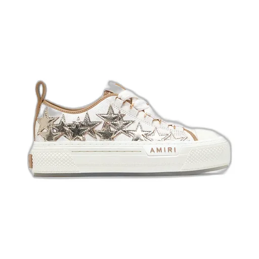 Women - Metallic Stars Court Low - Dark Brown