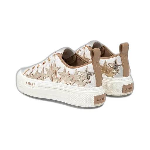 Women - Metallic Stars Court Low - Dark Brown