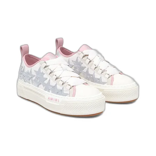 Women - Metallic Stars Court Low - Pink