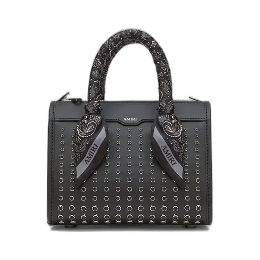 Women - Micro Triangle Stud Bag - Black