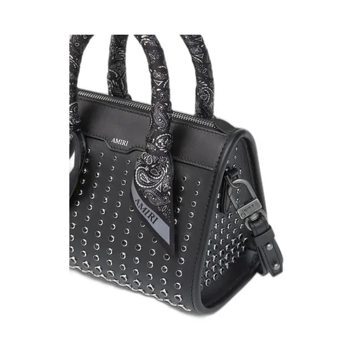 Women - Micro Triangle Stud Bag - Black