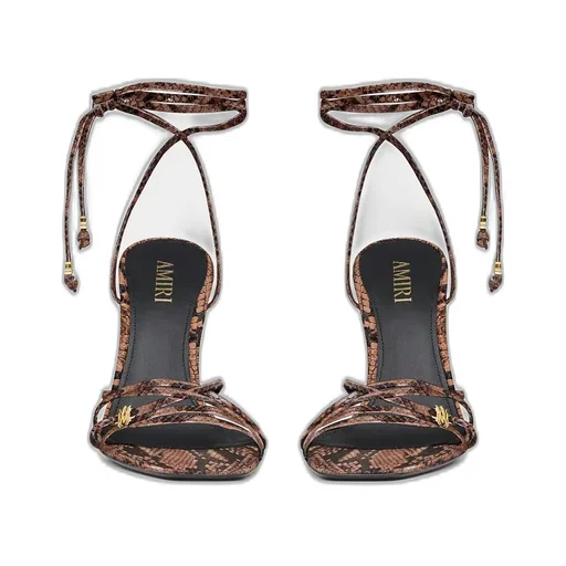 Women - Snake Ma Heeled Sandal - Brown