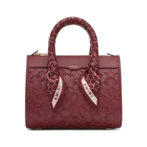 Women - Stars Micro Triangle Bag - Burgundy