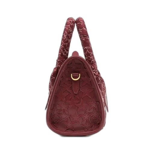 Women - Stars Micro Triangle Bag - Burgundy