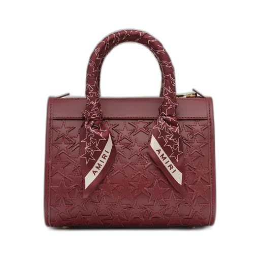 Women - Stars Micro Triangle Bag - Burgundy