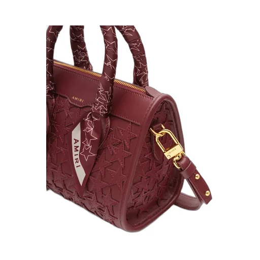 Women - Stars Micro Triangle Bag - Burgundy