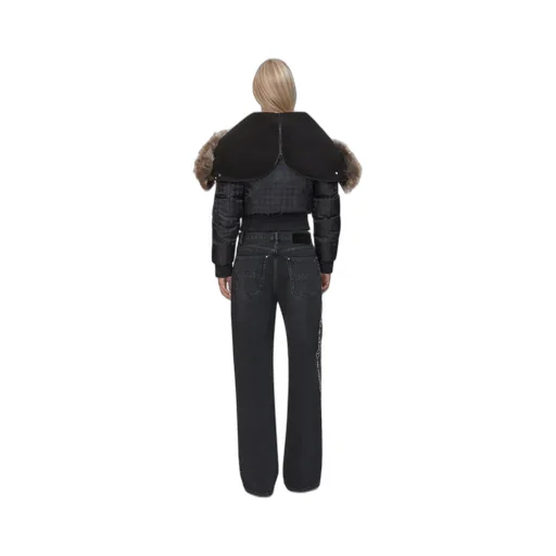 Women - Stud Baggy Jean - Retro Black