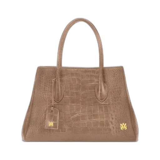 Women - Suede Croc Honey 40 Tote - Dark Brown