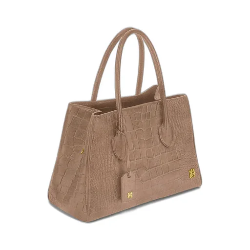 Women - Suede Croc Honey 40 Tote - Dark Brown