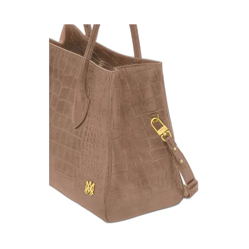 Women - Suede Croc Honey 40 Tote - Dark Brown