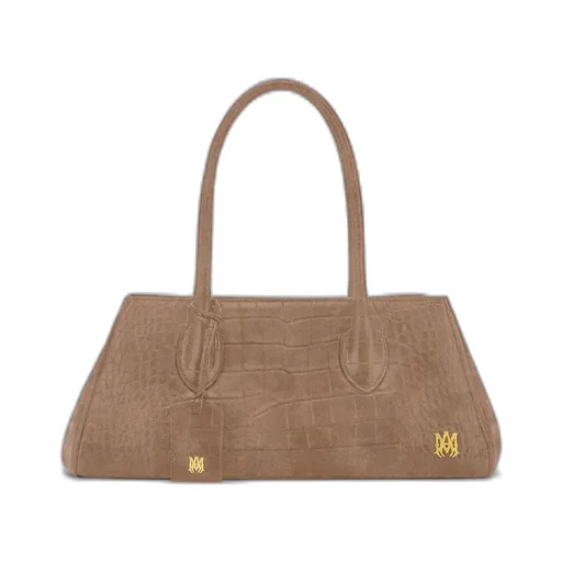 Women - Suede Croc Honey 40 Shoulder - Dark Brown