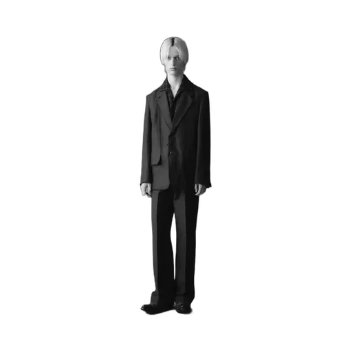 Luca Deconstructed Tailored Jacket In Wool & Linen