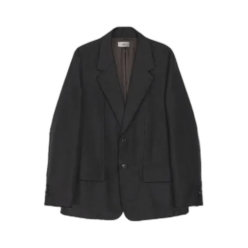 Luca Deconstructed Tailored Jacket In Wool & Linen