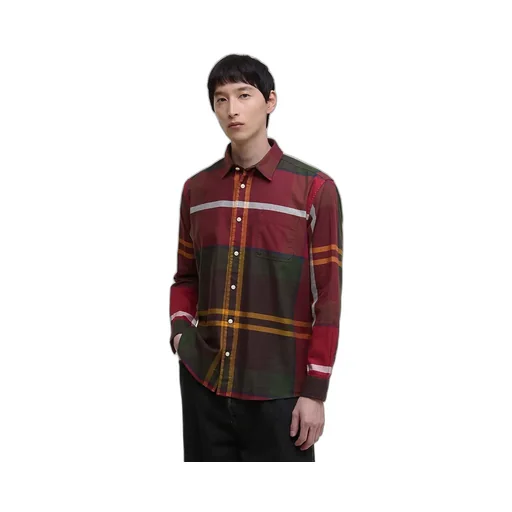 Renford Oversized Long-Sleeved Tartan Shirt