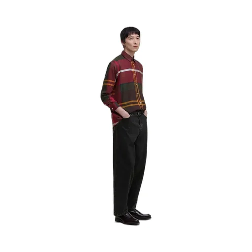 Renford Oversized Long-Sleeved Tartan Shirt