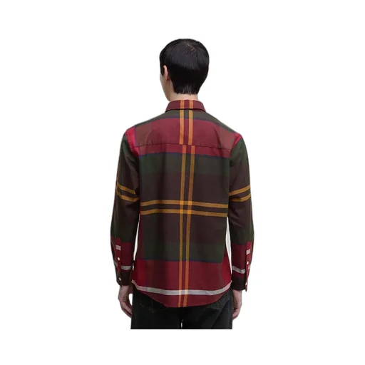 Renford Oversized Long-Sleeved Tartan Shirt