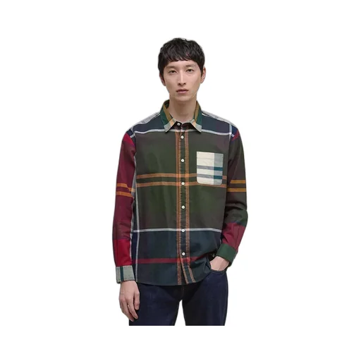 Patchwork Oversized Tartan Shirt