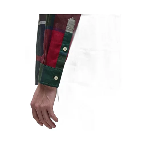 Patchwork Oversized Tartan Shirt
