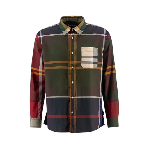 Patchwork Oversized Tartan Shirt
