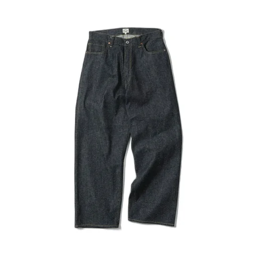 Recycled Waste Suvin Cotton Yarn 11.5Oz. Denim 5Pocket Wide Pants Wwⅱ Model