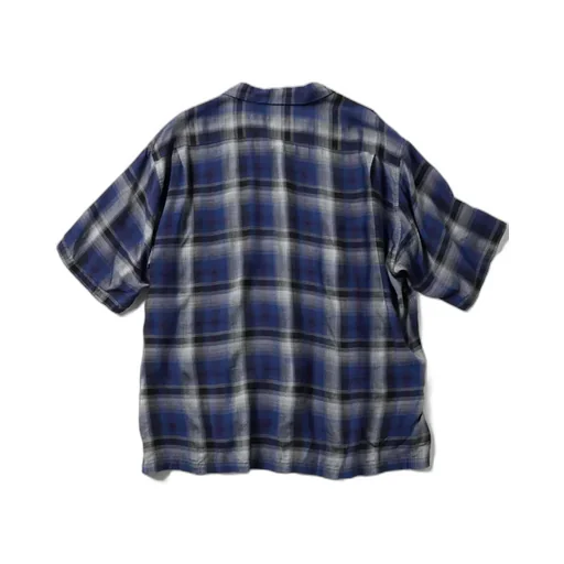 Rayon Check Open Shirt