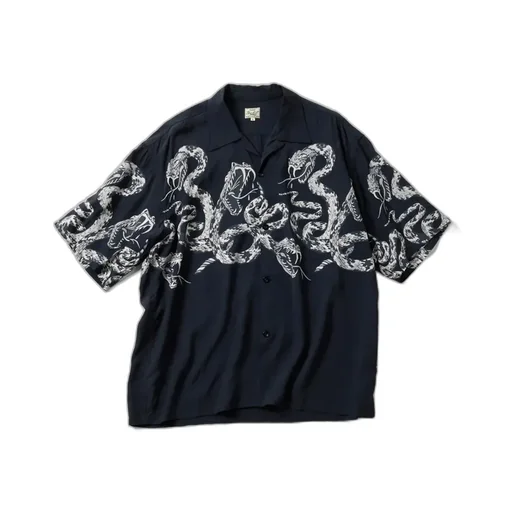 Monotone Rattle Snake Open Shirt