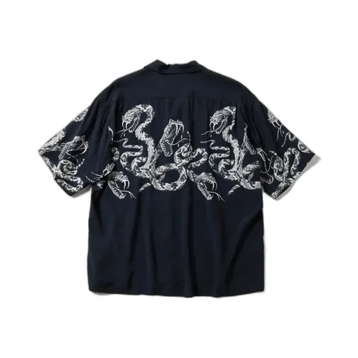 Monotone Rattle Snake Open Shirt