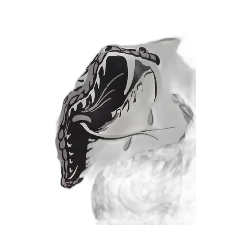 Monotone Rattle Snake Open Shirt
