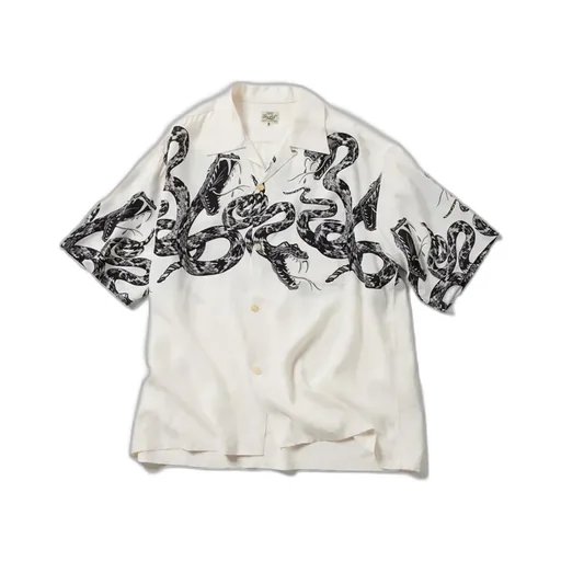 Monotone Rattle Snake Open Shirt