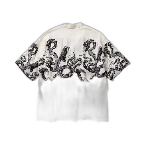 Monotone Rattle Snake Open Shirt