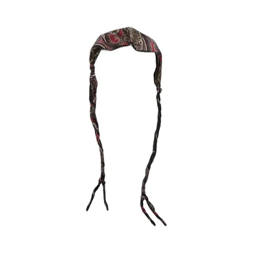 Twisted Tie - Burgundy Paisley