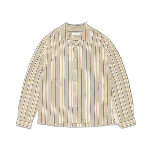 Natural Dyeing Handspun Open Collar Shirts
