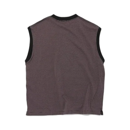 Narrow Border Nosleeve Tee Shirts