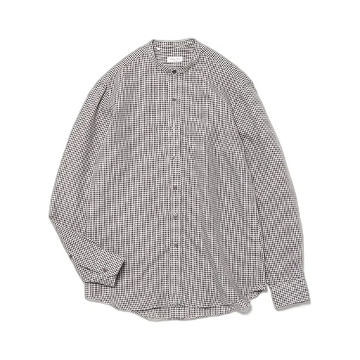 Sby266 Stand Collor Check Shirt