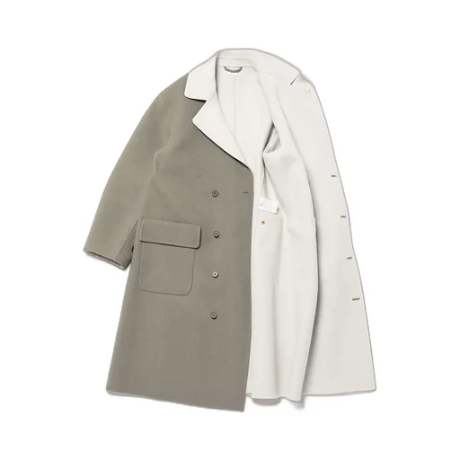 Semi Double Breasted Overcoat