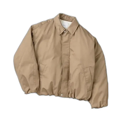 Wide Square Zip Up Down Jacket