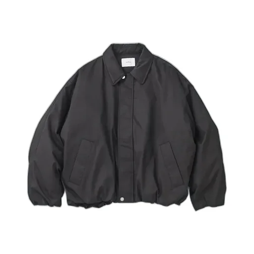 Wide Square Zip Up Down Jacket