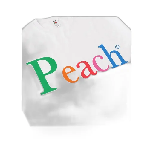 Not Apple Tee Peach - Fruit Of The Loom Edition