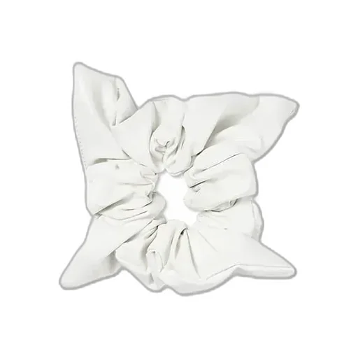 Faux Leather Square Scrunchie - Small