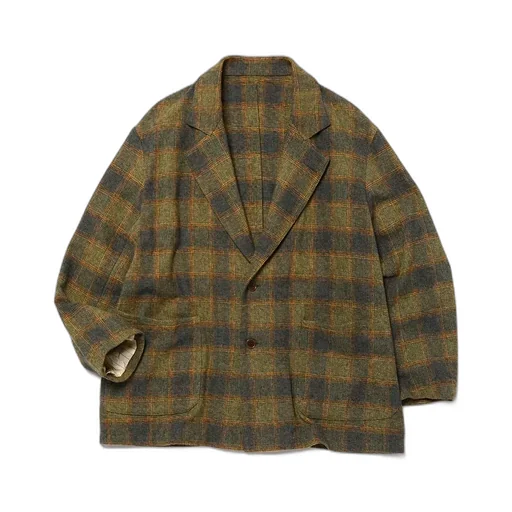 Coverall Jacket - Check Cotton Tweed