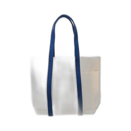 Washed Canvas 6Pockets Tote - 2Tone