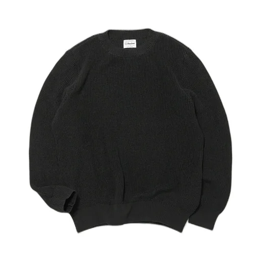 High Twist Cotton Rib Knit Pullover
