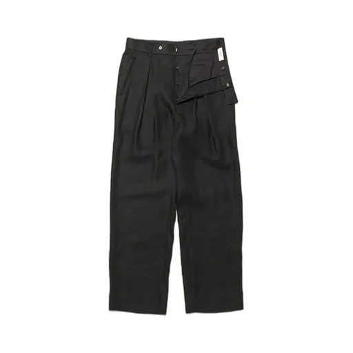 Cktr-170 Inverted Pleats Trouser - Linen Hemp