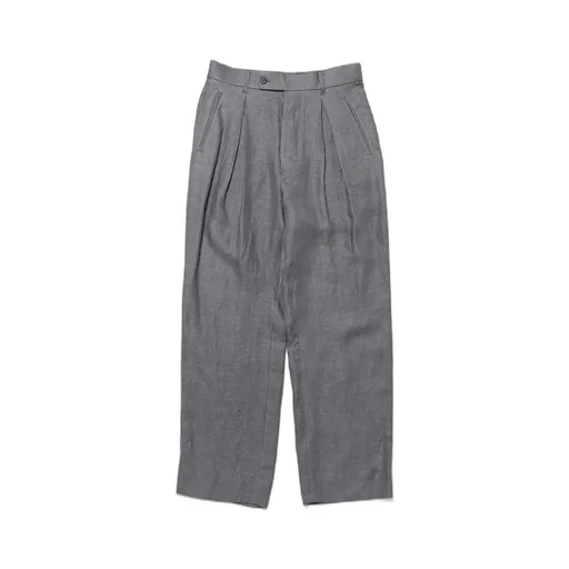 Cktr-170 Inverted Pleats Trouser - Linen Hemp