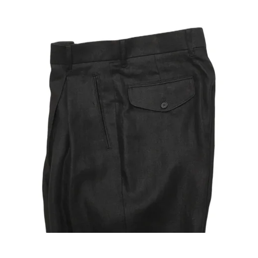 Cktr-170 Inverted Pleats Trouser - Linen Hemp