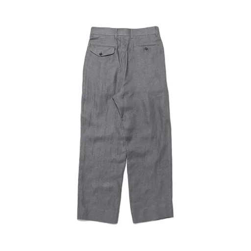 Cktr-170 Inverted Pleats Trouser - Linen Hemp